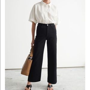 & Other Stories high rise wide leg jeans